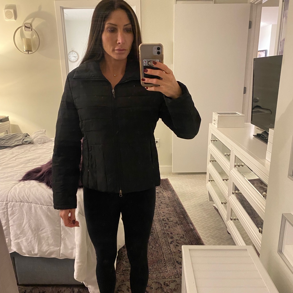 Black Puffy Ski Coat